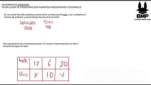 MATEMATICAS C 1.7 Resolución de problemas con números fraccionarios o decimales